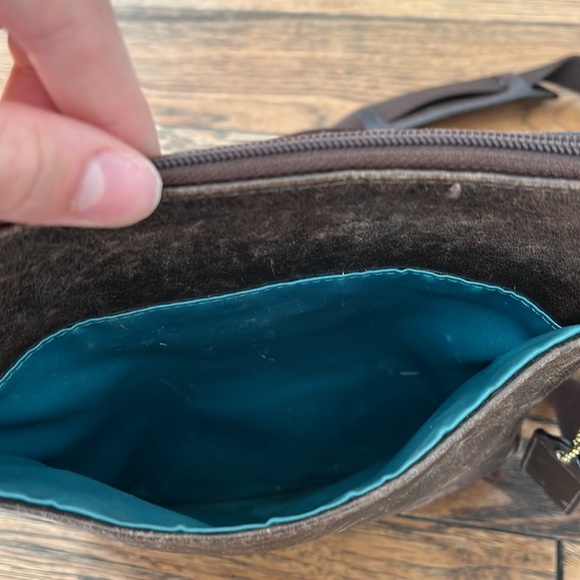 leath brown coach bag - Picture 3 of 7